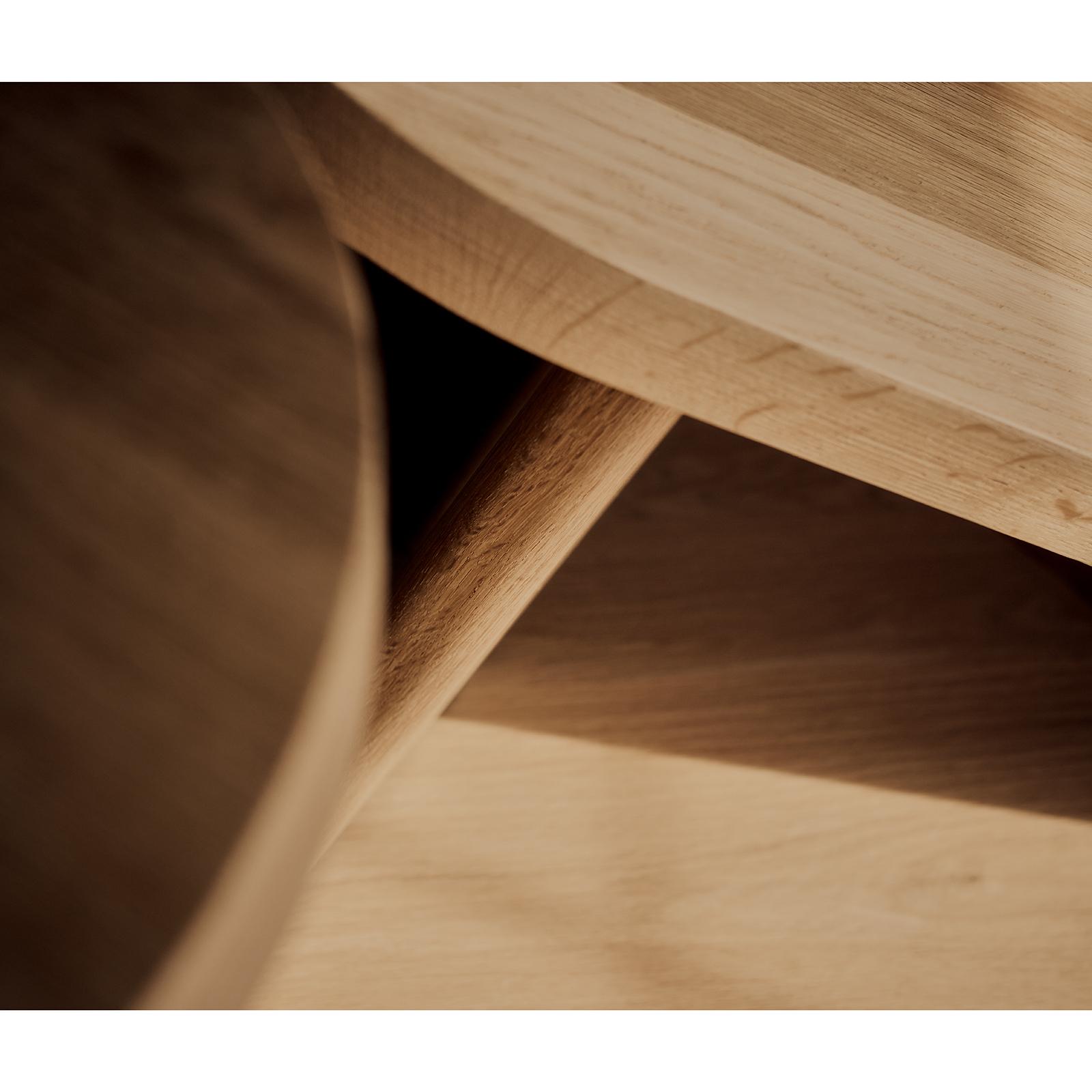 Fraya White Oak Side Table Short | Regina Andrew Detroit